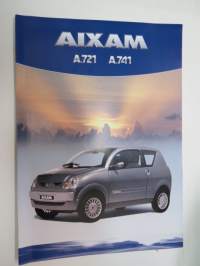 Aixam Evolution A.721, A.741 -myyntiesite / sales brochure