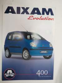 Aixam Evolution 400 -myyntiesite / sales brochure