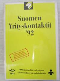 Suomen yrityskontaktit '92 - TELEn ja alueellisten teleyritysten valtakunnallinen yrityspuhelinluettelo