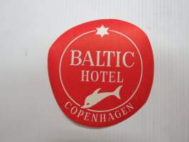 Baltic Hotel, Copenhagen -matkalaukkumerkki / hotellimerkki - luggage tag