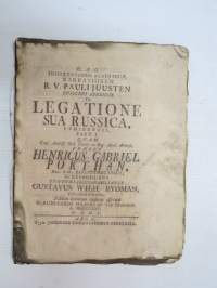 D.A.G. Dissertationis Academicae, Narrationem R.V. Pauli Juusten Episcopi Aboensis De Legatione Sua Russica, Exhibentis, Part. I. QUAM... Henricus Gabriel