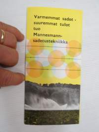 Mannesmann-sadetustekniikka (Mannesmannregner) -myyntiesite / sprinkler brochure