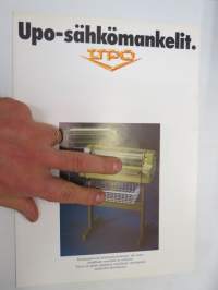Upo-sähkömankelit -myyntiesite / mangle, sales brochure