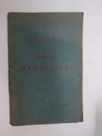 Anteckningar om Släkten Samzelius (nr 2 / 25 ex.) -family book, genealogy