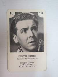 Pentti Siimes -filmitähti-korttipelin kuva / pelikortti -moviestars / playing cards -picture