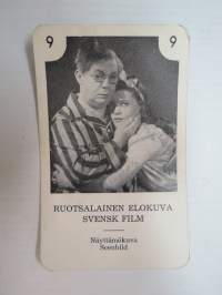 Näyttämökuva / Ruotsalainen elokuva - Svensk film -filmitähti-korttipelin kuva / pelikortti -moviestars / playing cards -picture