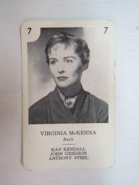 Virginia McKenna / Rank -filmitähti-korttipelin kuva / pelikortti -moviestars / playing cards -picture