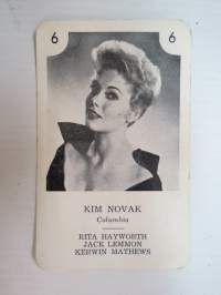 Kim Novak / Columbia -filmitähti-korttipelin kuva / pelikortti -moviestars / playing cards -picture