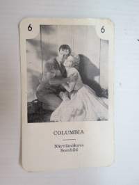 Näyttömökuva / Columbia -filmitähti-korttipelin kuva / pelikortti -moviestars / playing cards -picture