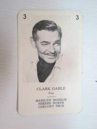 Clark Gable / Fox -filmitähti-korttipelin kuva / pelikortti -moviestars / playing cards -picture