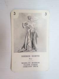 Sheree North / Fox -filmitähti-korttipelin kuva / pelikortti -moviestars / playing cards -picture