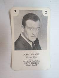 John Wayne / Warner Bros -filmitähti-korttipelin kuva / pelikortti -moviestars / playing cards -picture