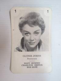 Glynis Johns / Paramount -filmitähti-korttipelin kuva / pelikortti -moviestars / playing cards -picture