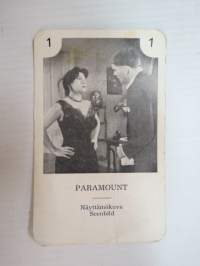 Näyttämökuva / Paramount -filmitähti-korttipelin kuva / pelikortti -moviestars / playing cards -picture