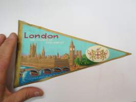 London - The Houses of Parliament -matkamuistoviiri / souvenier pennant