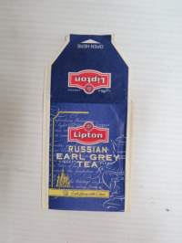 Lipton Earl Grey Tea - tyhjä teepussin suojapaperi -tea bag wrap