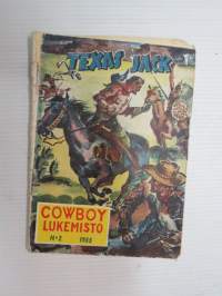 Texas Jack - Cowboy lukemisto 1955 nr 2 Arizonan kullankaivajat -wild west reading