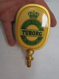 Tuborg -oluthanan koriste, metallia / beer tap decoration