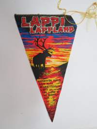 Lappi - Lappland -matkamuistoviiri / souvenier pennant