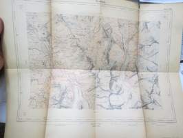 Topographischer Atlas der Schweitz (Siegfiriedatlas.) Ausgape auf japan. Papier. Blatt Nr. 528. Evolena, 1 : 50 000. -kartta / map