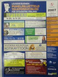 Lounais-Suomen puhelinluettelo 2007