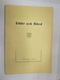 Släkt och Hävd nr 3 - organ för släktforskarna i Terjärv -Teerijärven sukututkijain julkaisu -local genealogical studies