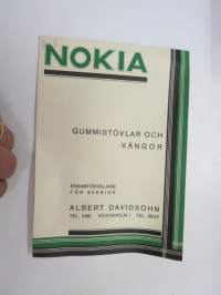 Nokia Gummistövlar och -gängor - ensamsäljare för Sverige - Albert Davidsohn -kuvasto / catalog