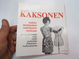 Mallinukke Kaksonen askel askeleelta miten pystytätte Kaksonen-mallinukkenne -esite / käyttöohje -brochure