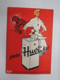 Pesu Huviksi - Rosenlew Huvi pesukone käyttöohje (pulsaattori)  O.Y Porin konepaja -washing machine manual