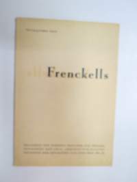 Tryckalstren från Frenckells   - myyntiesite 1950 -promotional book of printing house