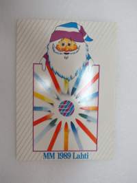 Hiihto MM 1989 Lahti - The World Ski Championships 17.2.-26.-1989 -postikortti / postcard
