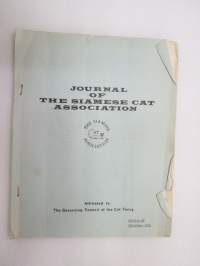 Journal of the Siamese Cat Association (of England) Edition XV Christmas 1966