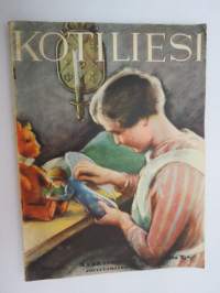 Kotiliesi 1933 nr 22, ilmestynyt 15.11.1933, marraskuu II numero, sis. mm. seur. artikkelit / kuvat / mainokset; Kansikuvitus Rudolf Koivu - 