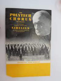 The Polytech Chorus of Finland singing choral music by Sibelius and othe finnish composers - Conductor Ossi Elokas -polyteknikkojen kuoron ulkomaanesiintymisten