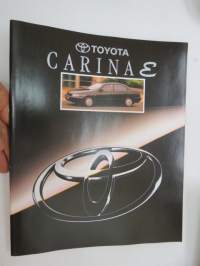 Toyota Carina E 1993 -myyntiesite / sales brochure