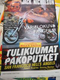 Tulikuumat pakoputket - San Francisco Hell´s Angels, pääosassa Jack Nicholson -elokuvajuliste / movie poster