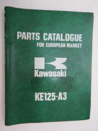 Kawasaki Model KE125-A3 Parts Catalogue -varaosaluettelo