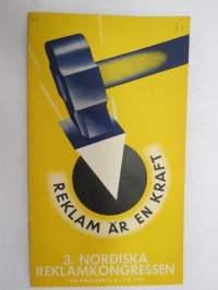 Reklam är en kraft - 3. Nordiska Reklamkongressen i Helsingfors 31.5-1.6.1935 -broschyr / brochure