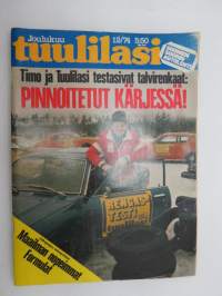 Tuulilasi 1974 nr 12, sisältää mm. seur. artikkelit / kuvat / mainokset; Kansikuva 