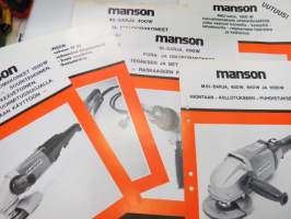 Manson porakoneet -6 kpl esite / brochures