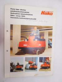 Hako Jonas 1200 hydraulinen lakaisuimukone -myyntiesite / brochure