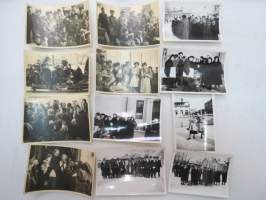 Penkkarit - koulujuhlia, Pori 1954-55 -valokuvasarja 12 kpl / photographs