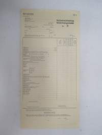 Valtionrautatiet / Sotilaskuljetuskirja - Militärtransportsedel (nr 8) -rahtikirja / -military related freight document