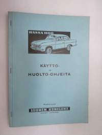 Hansa 1100 käyttö- ja huolto-ohjeita -owner´s manual