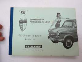 NSU Prinz henkilöauto käyttöohjekirja -owner´s manual