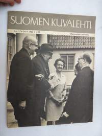 Suomen Kuvalehti 1965 nr 17, ilmestynyt 24.4.1965, sis. mm. seur. artikkelit / kuvat / mainokset; Kansikuva 