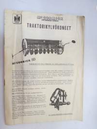 McCormick traktorikylvökoneet SD 