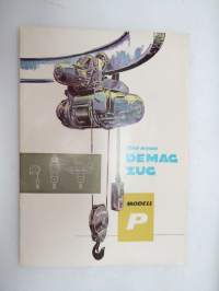 Demag Zug modell P -myyntiesite / sales brochure