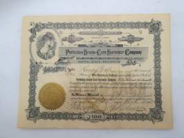 Perfection Broom-Corn Harvester Company, 2 shares, nr 94 -share certificate / osakekirja