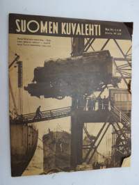 Suomen Kuvalehti 1948 nr 14, ilmestynyt 3.4.1948,  sis. mm. seur. artikkelit / kuvat / mainokset; Kansikuva Tela - 